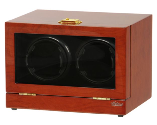 Picture of Double Watch Winder Mahogany Wood w/LCD Dispaly w/Japanese Mabuch Motors