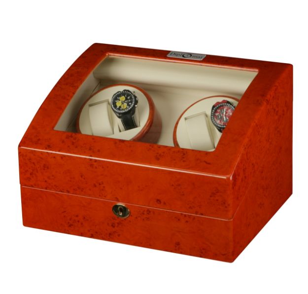 Picture of Diplomat Estate Burl Wood Quad Watch Winder