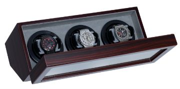 Show details for Triple Watch Winder With Japanese Mabuchi Motors Picture of Triple Watch Winder With Japanese Mabuchi Motors