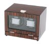 Double Watch Winder Ebony Wood w/LCD Dispaly w/Japanese Mabuch Motors