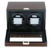 Double Watch Winder Ebony Wood w/LCD Dispaly w/Japanese Mabuch Motors 