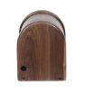 Handmade in USA walnut hardwood single watch winder, multiple TPD settings bidirectional rotation.