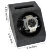 Single Watch Winder For Drawers Grey Velvet