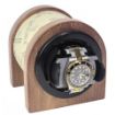 Handmade in USA Mahogany hardwood single watch winder, multiple TPD settings bidirectional rotation